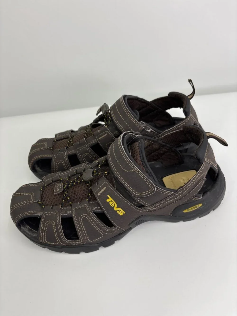 Teva Mens Forebay Fisherman Sandal Walking Hiking Brown Size 8